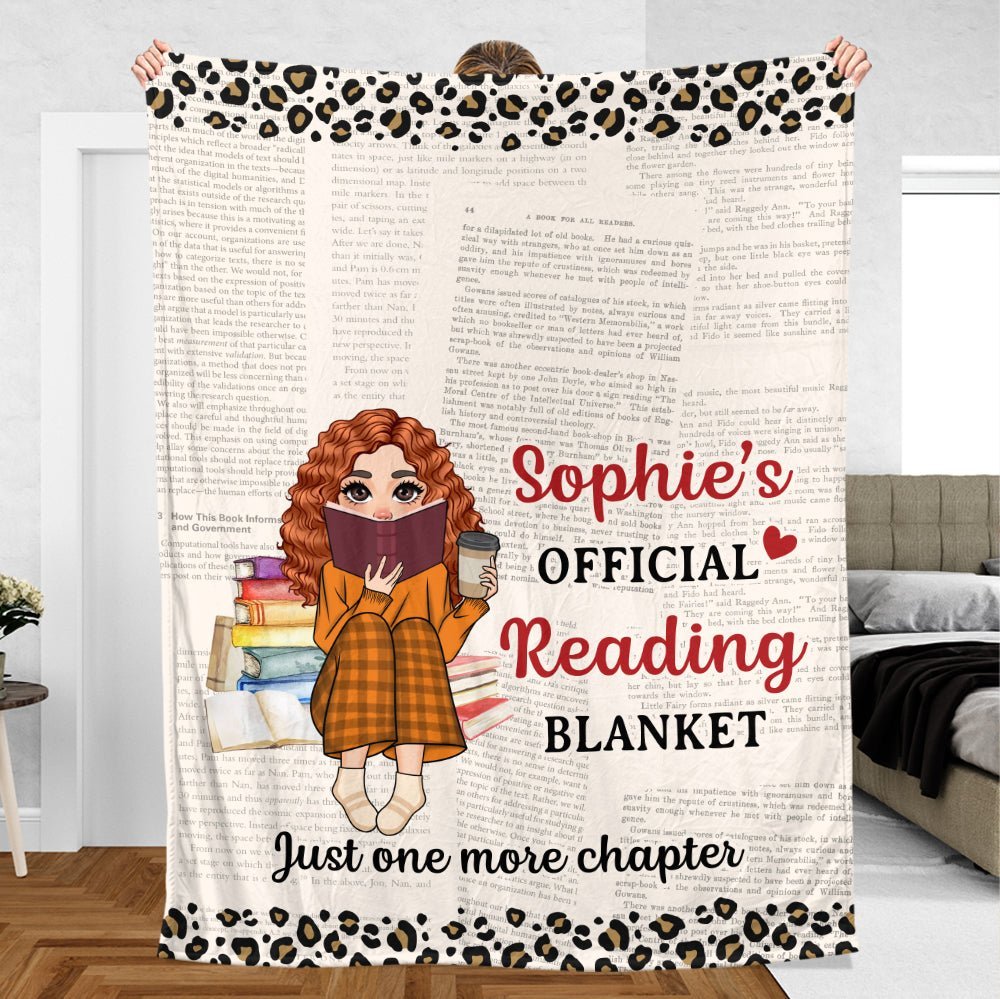 Official Reading Blanket - Personalized Blanket - Thoughtful Gift For Birthday, Christmas - Giftago
