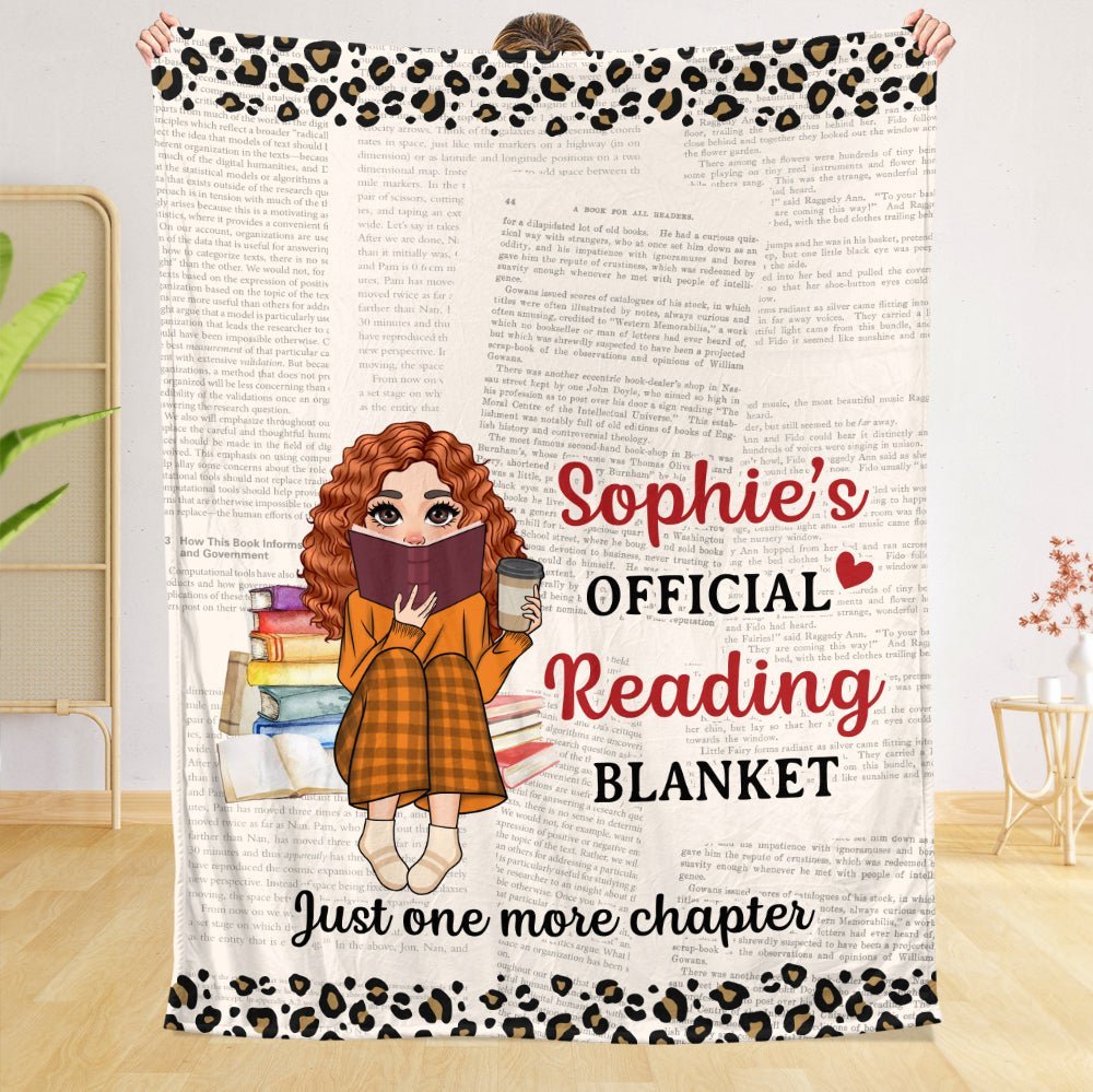 Official Reading Blanket - Personalized Blanket - Thoughtful Gift For Birthday, Christmas - Giftago