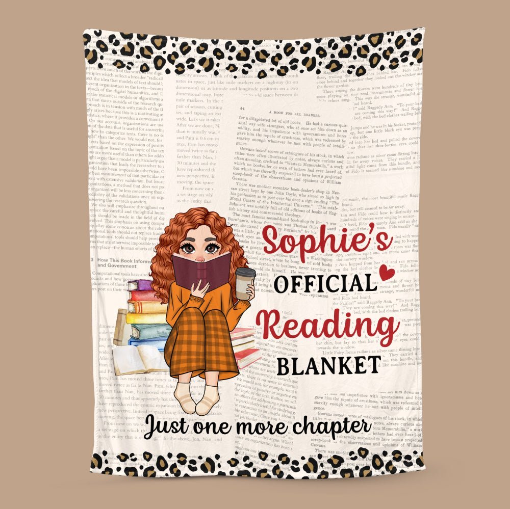 Official Reading Blanket - Personalized Blanket - Thoughtful Gift For Birthday, Christmas - Giftago