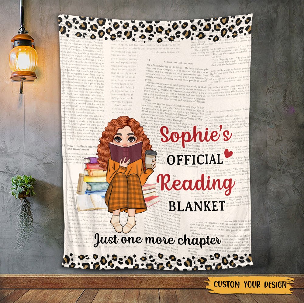 Official Reading Blanket - Personalized Blanket - Thoughtful Gift For Birthday, Christmas - Giftago