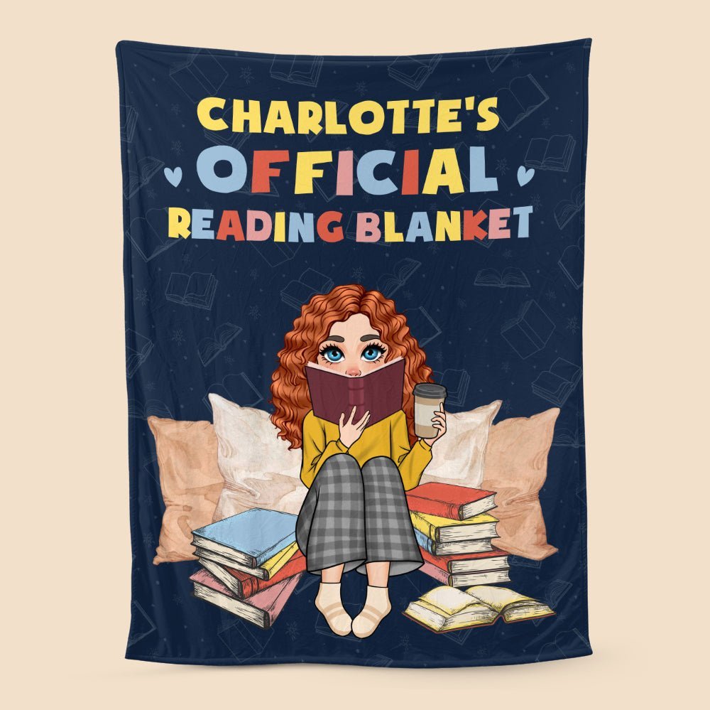 Official Reading Blanket (Version 2) - Personalized Blanket - Thoughtful Gift For Birthday, Christmas - Giftago