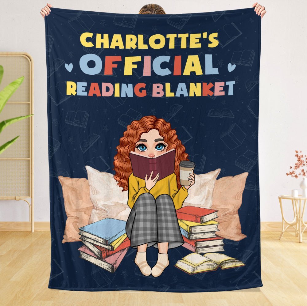 Official Reading Blanket (Version 2) - Personalized Blanket - Thoughtful Gift For Birthday, Christmas - Giftago