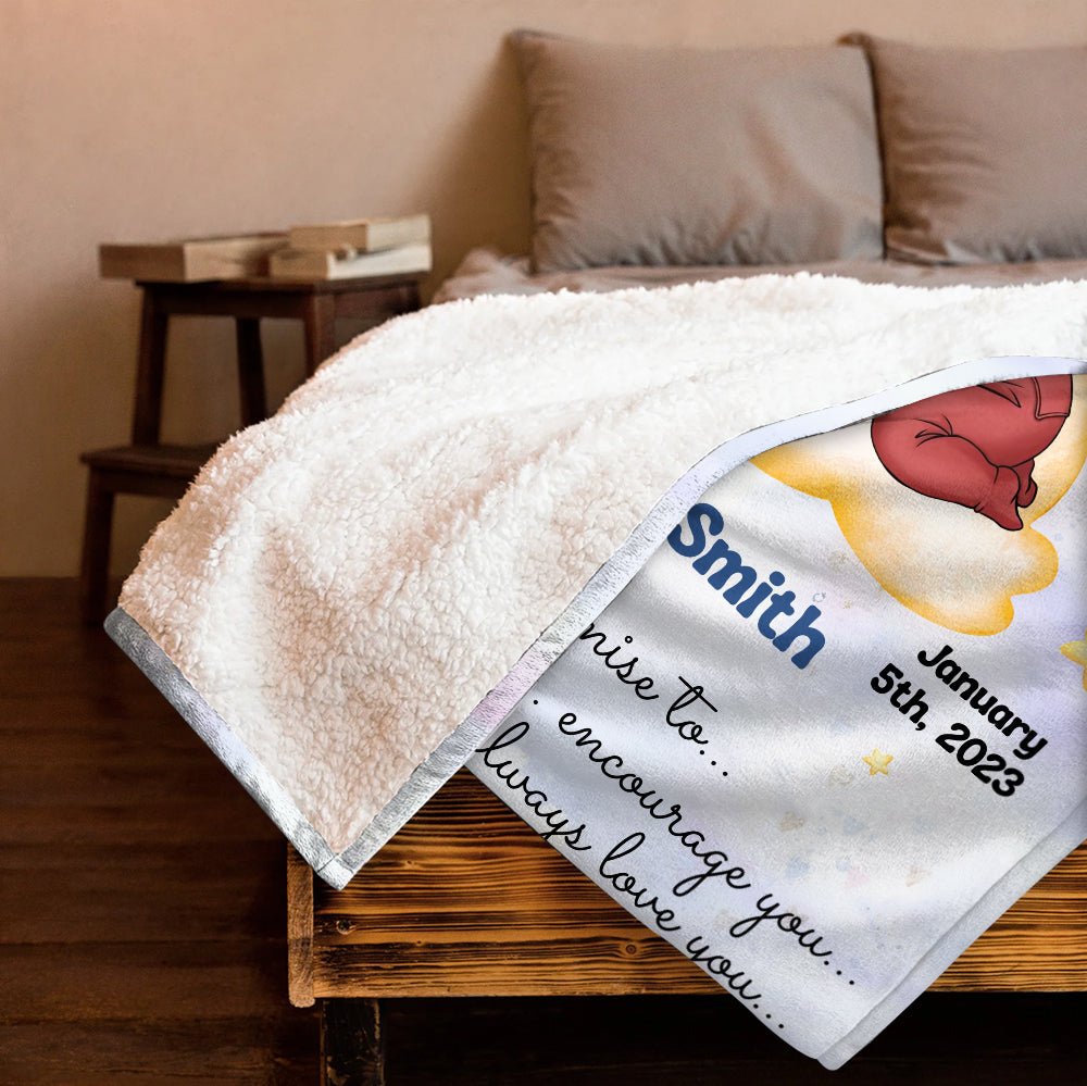 On Your Christening Day Blanket - Personalized Blanket - Giftago