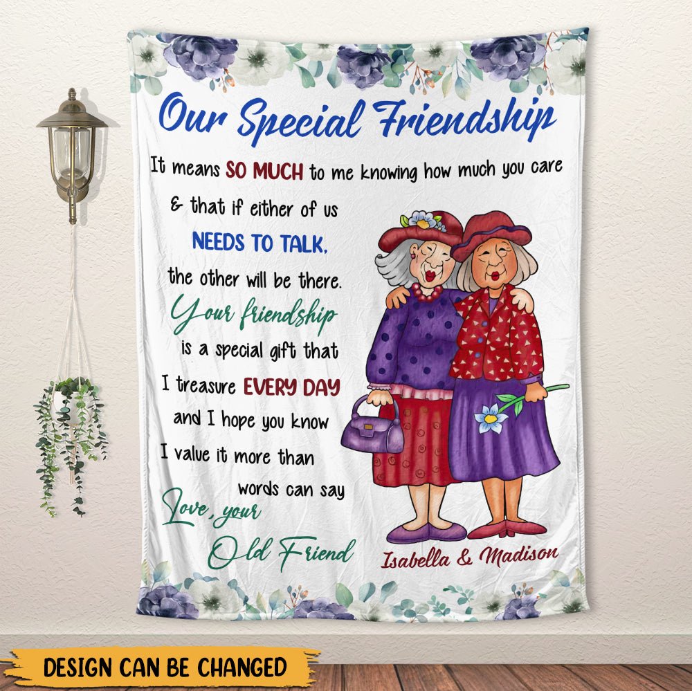Our Special Friendship - Personalized Blanket - Giftago