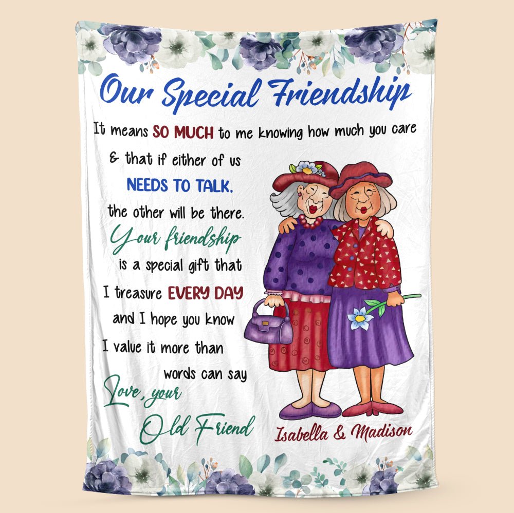 Our Special Friendship - Personalized Blanket - Giftago