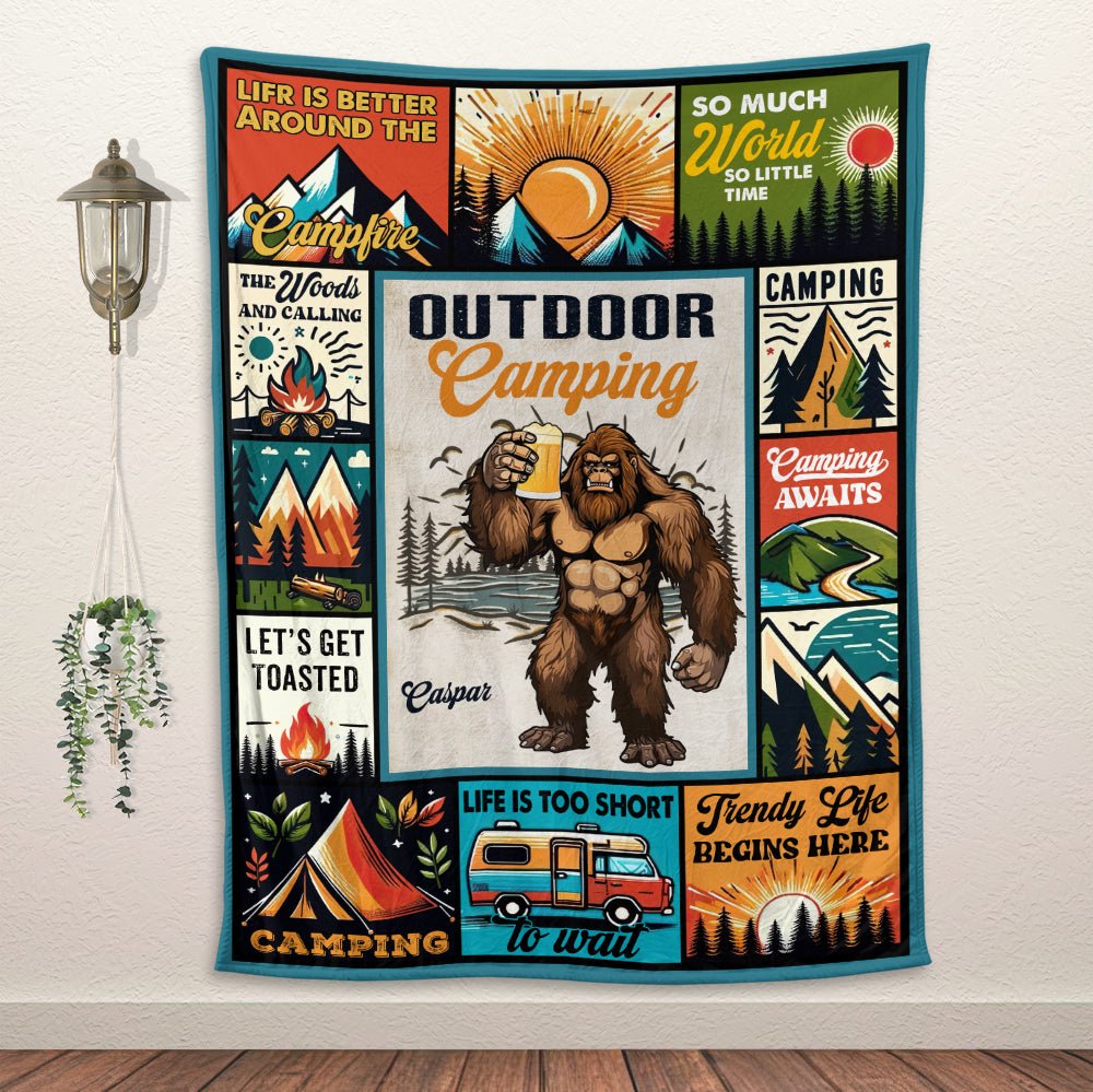 Outdoor Camping Blanket - Personalized Blanket - Giftago