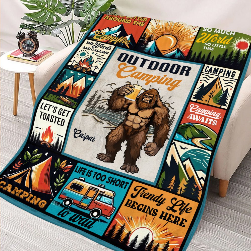 Outdoor Camping Blanket - Personalized Blanket - Giftago