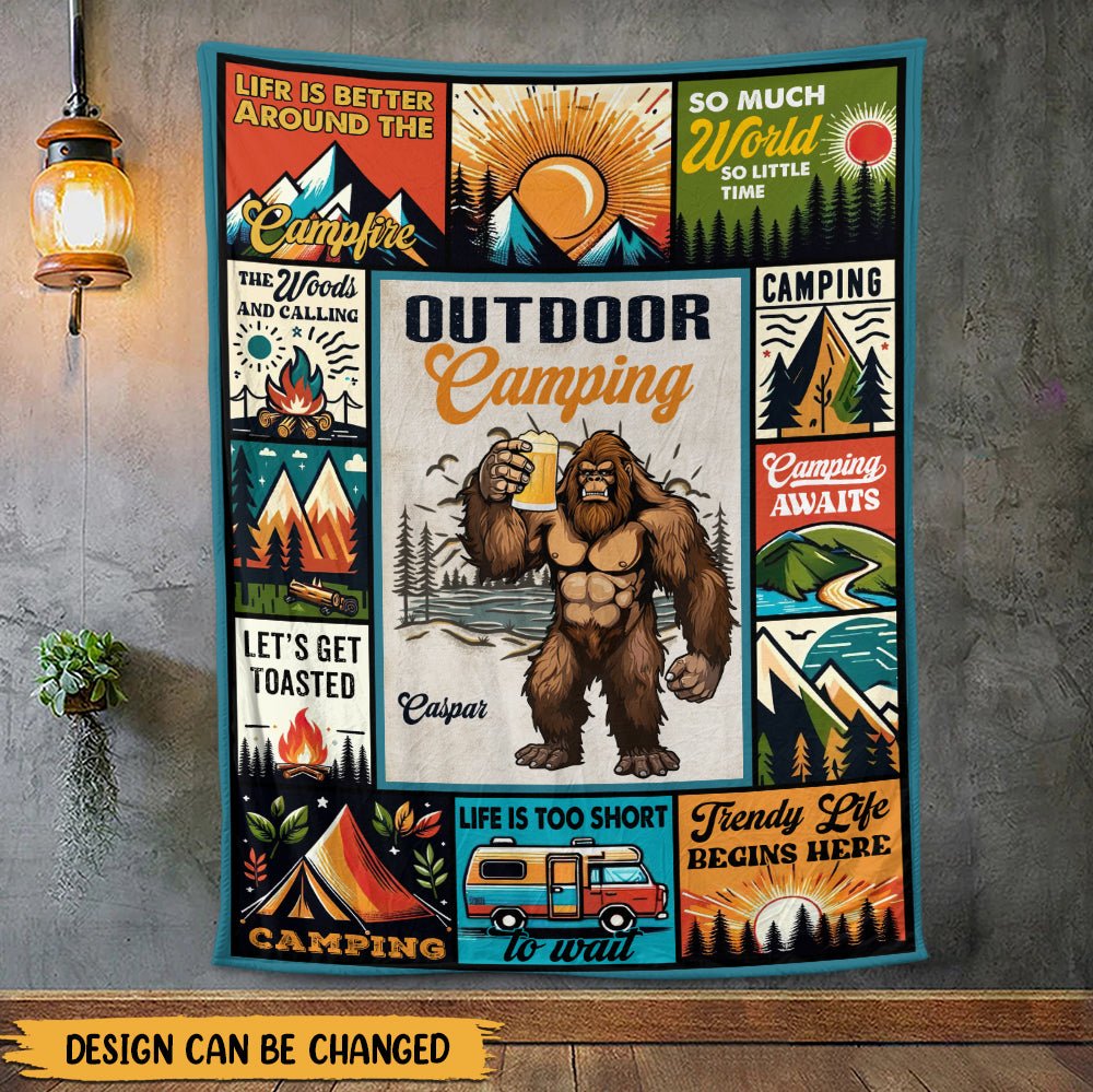 Outdoor Camping Blanket - Personalized Blanket - Giftago