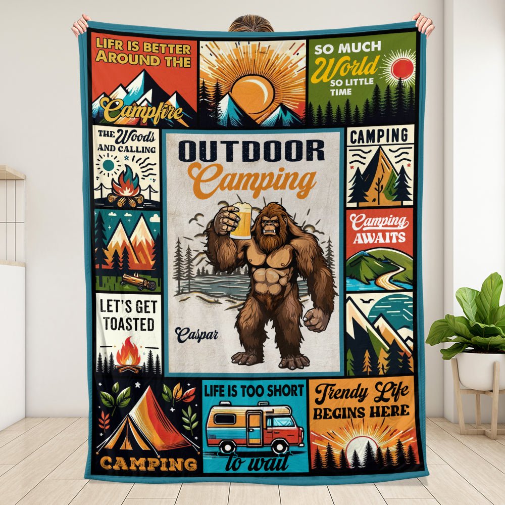 Outdoor Camping Blanket - Personalized Blanket - Giftago