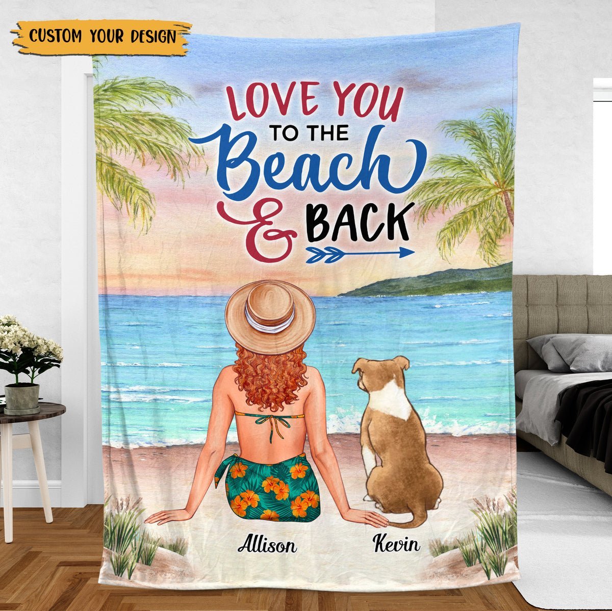 A Girl And Her Dog - Personalized Blanket - Best Gift For Summer - Giftago