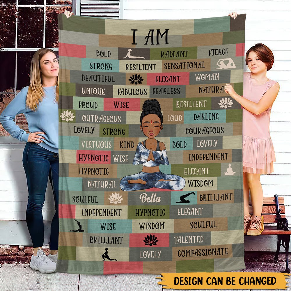 I Am Black Woman - Personalized Blanket - Best Gift For Mom, Daughter, Sister, Friend, Wife - Giftago