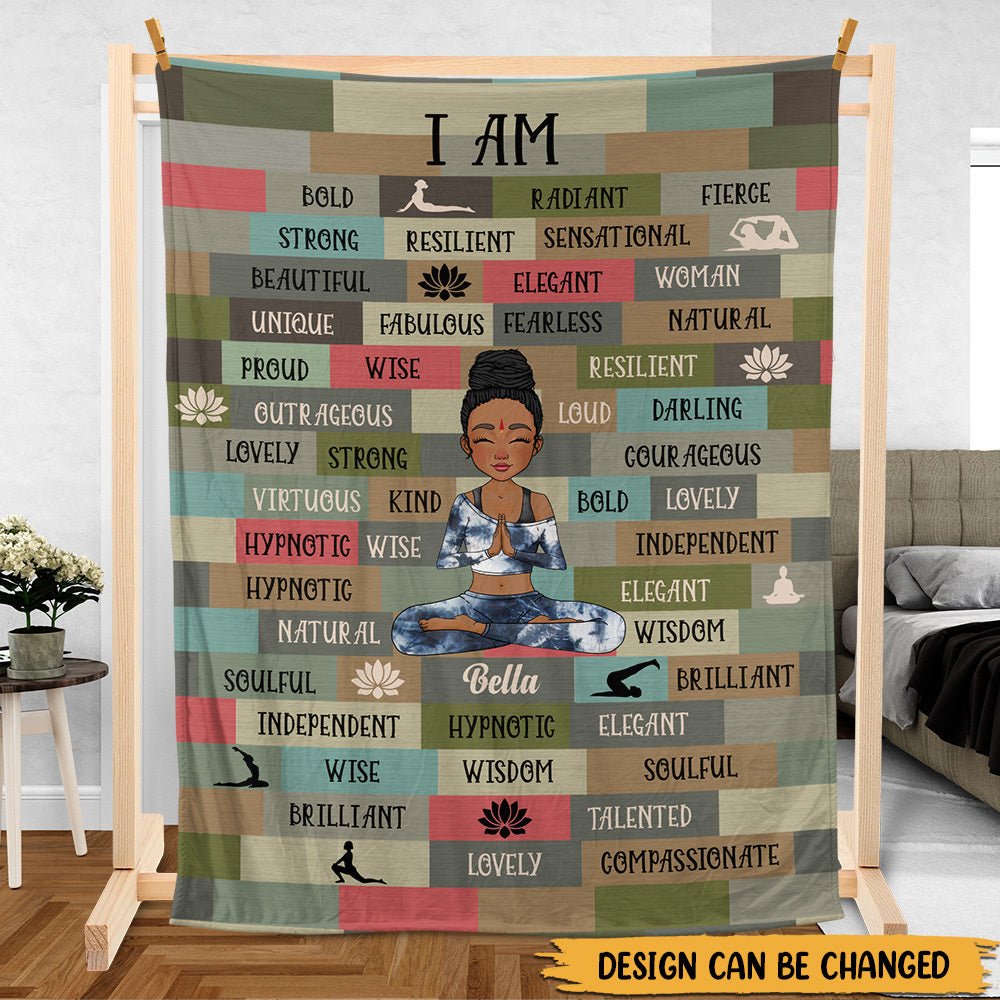 I Am Black Woman - Personalized Blanket - Best Gift For Mom, Daughter, Sister, Friend, Wife - Giftago