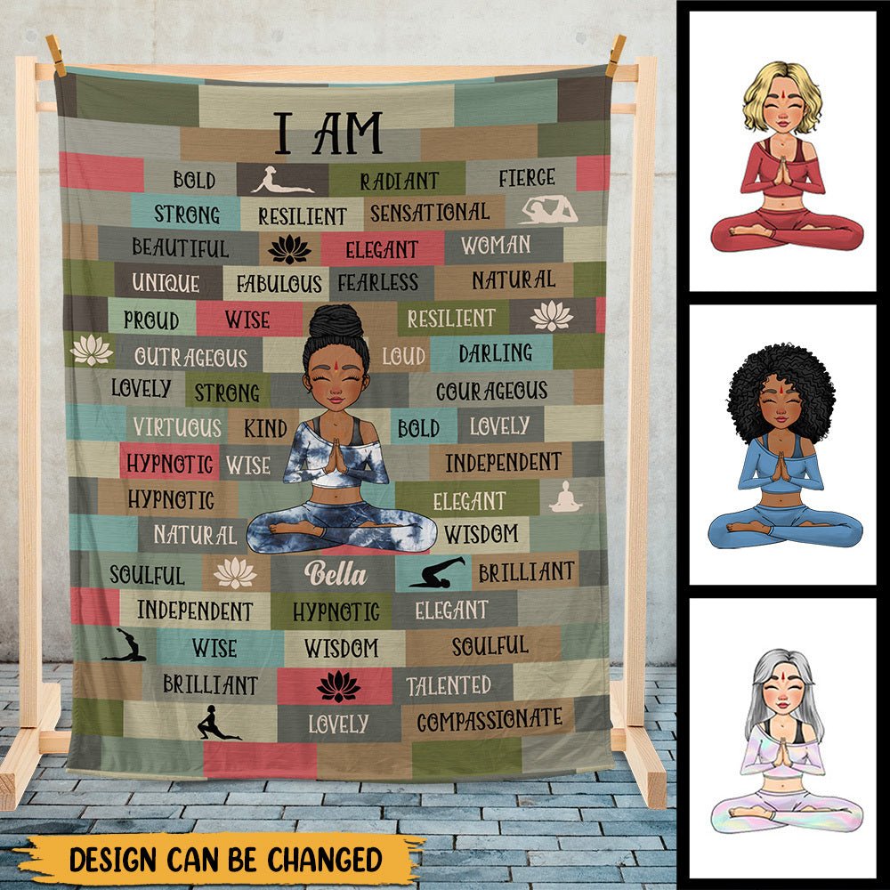 I Am Black Woman - Personalized Blanket - Best Gift For Mom, Daughter, Sister, Friend, Wife - Giftago