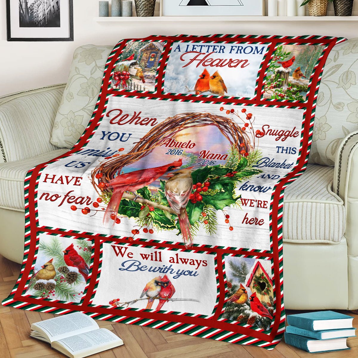 We Love You Always & Forever - Blanket - Memorial, Loving, Christmas Gift For Family With Lost Ones, Children, Grandkids, Siblings, Cousins - Giftago