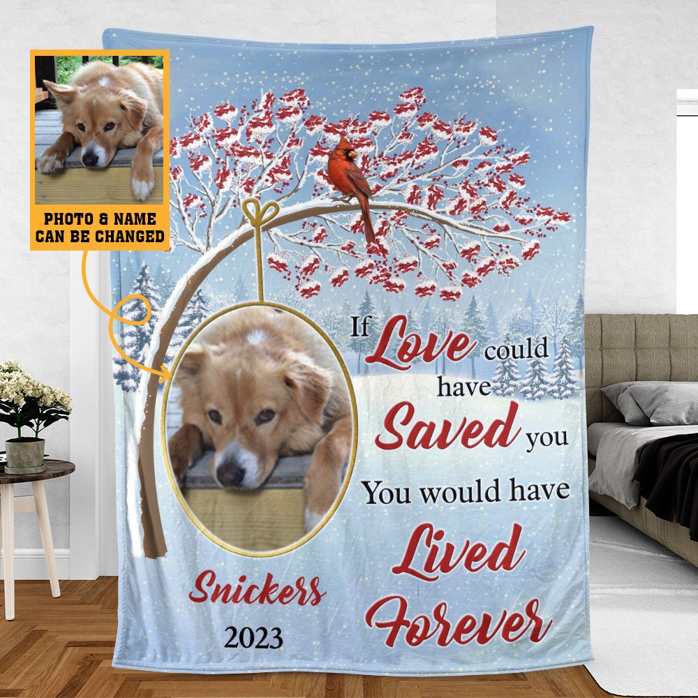 Pet Memorial Photo (Version 2) - Personalized Blanket - Best Gift For Pet Lovers - Giftago