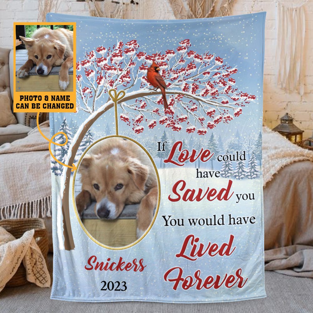 Pet Memorial Photo (Version 2) - Personalized Blanket - Best Gift For Pet Lovers - Giftago