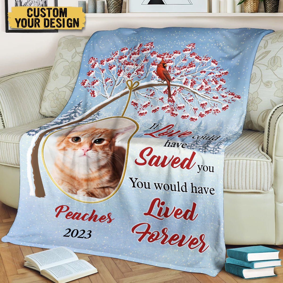 Pet Memorial Photo (Version 2) - Personalized Blanket - Best Gift For Pet Lovers - Giftago