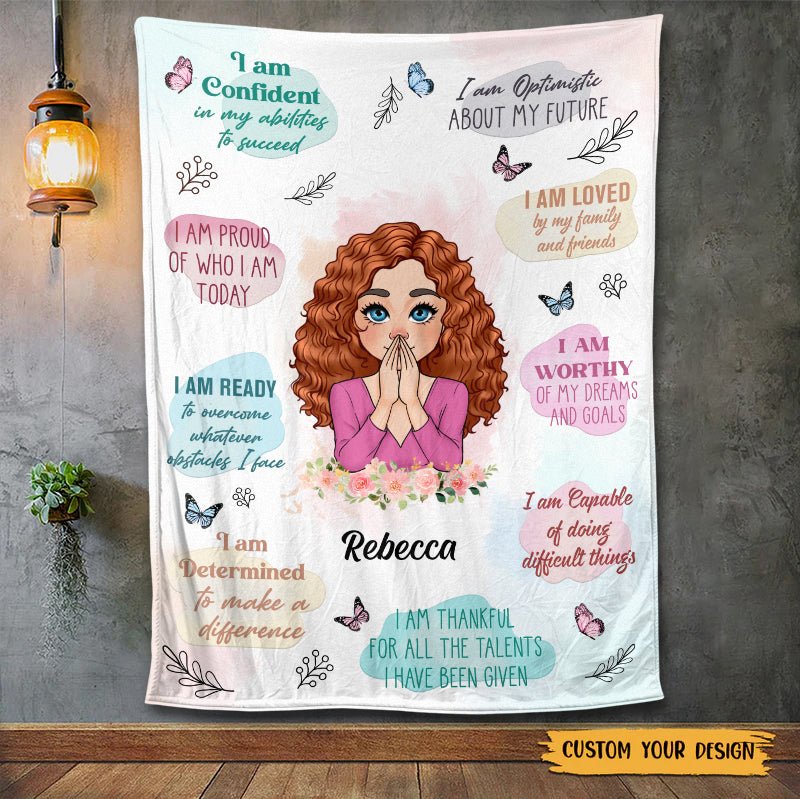 Positive Mindset - Personalized Blanket - Meaningful Gift For Christmas, For Birthday - Giftago