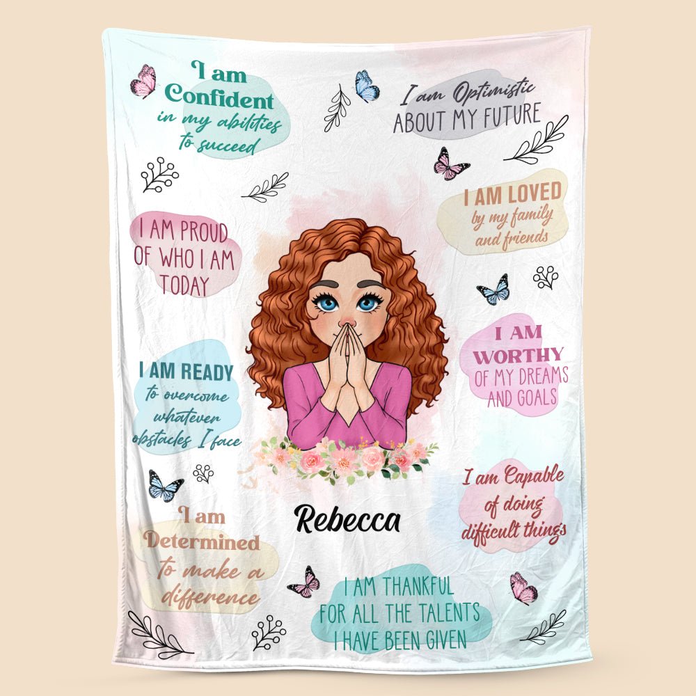 Positive Mindset - Personalized Blanket - Meaningful Gift For Christmas, For Birthday - Giftago
