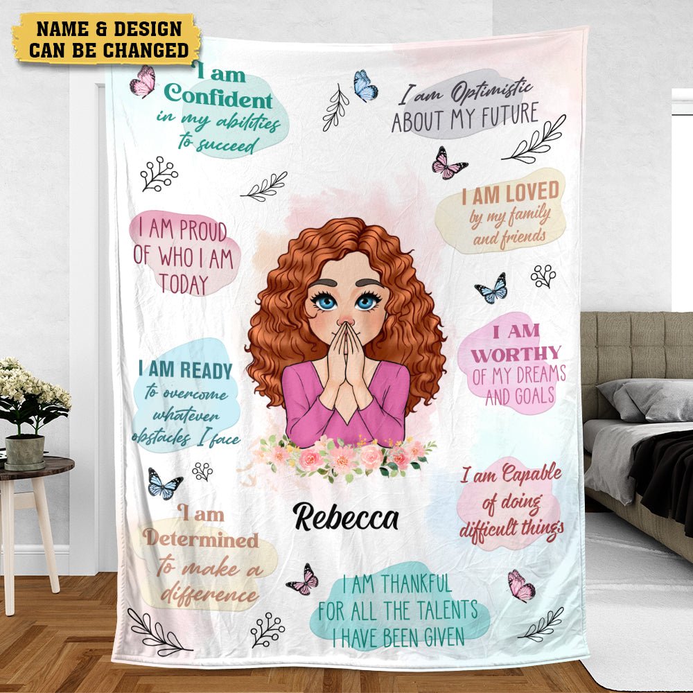 Positive Mindset - Personalized Blanket - Meaningful Gift For Christmas, For Birthday - Giftago