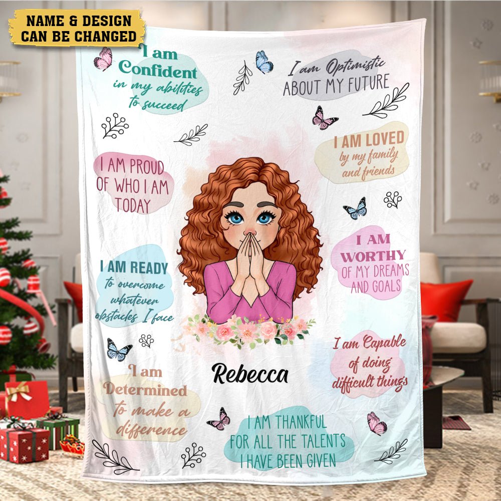 Positive Mindset - Personalized Blanket - Meaningful Gift For Christmas, For Birthday - Giftago