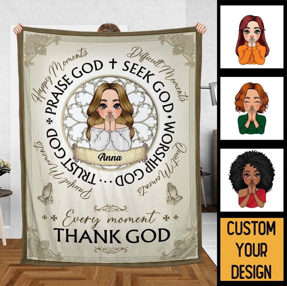 Praise God - Personalized Blanket - Best Gift For Mother, For Birthday - Giftago