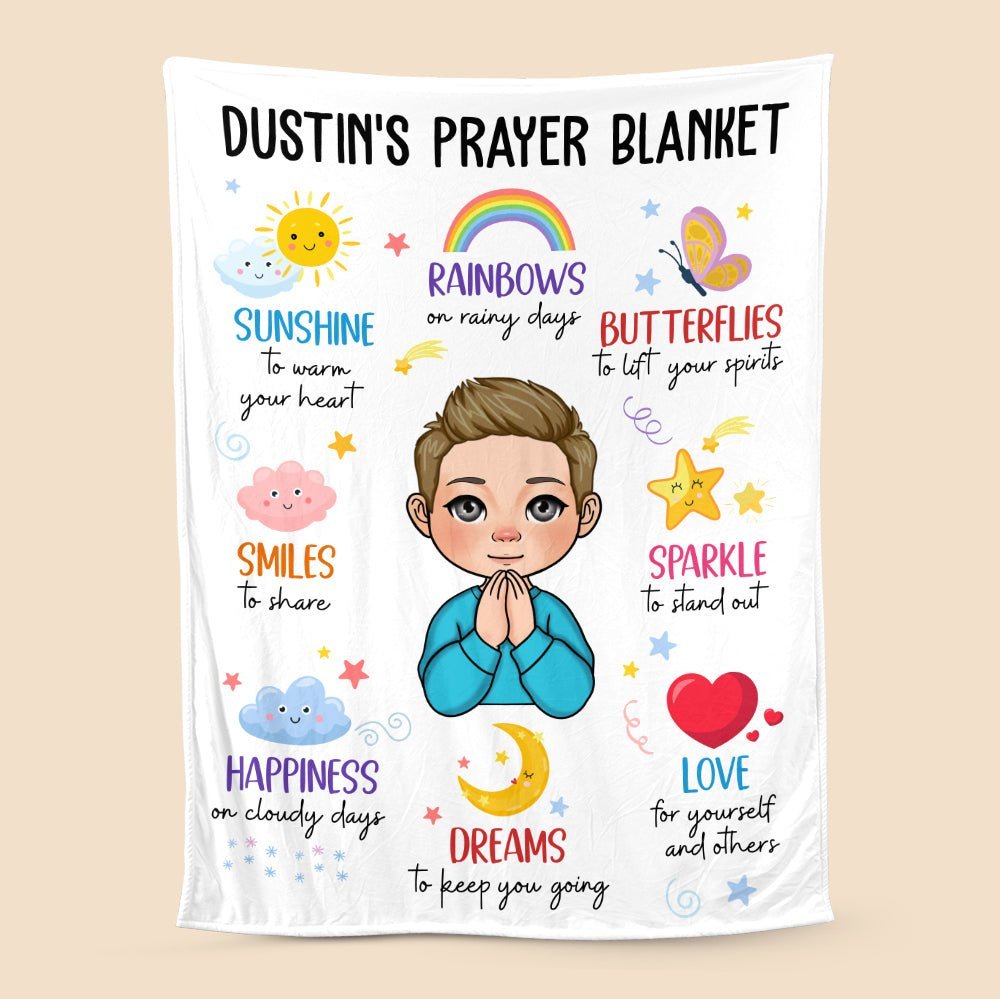 Prayer Blanket (For Kid) - Personalized Blanket - Meaningful Gift For Christmas, For Birthday - Giftago