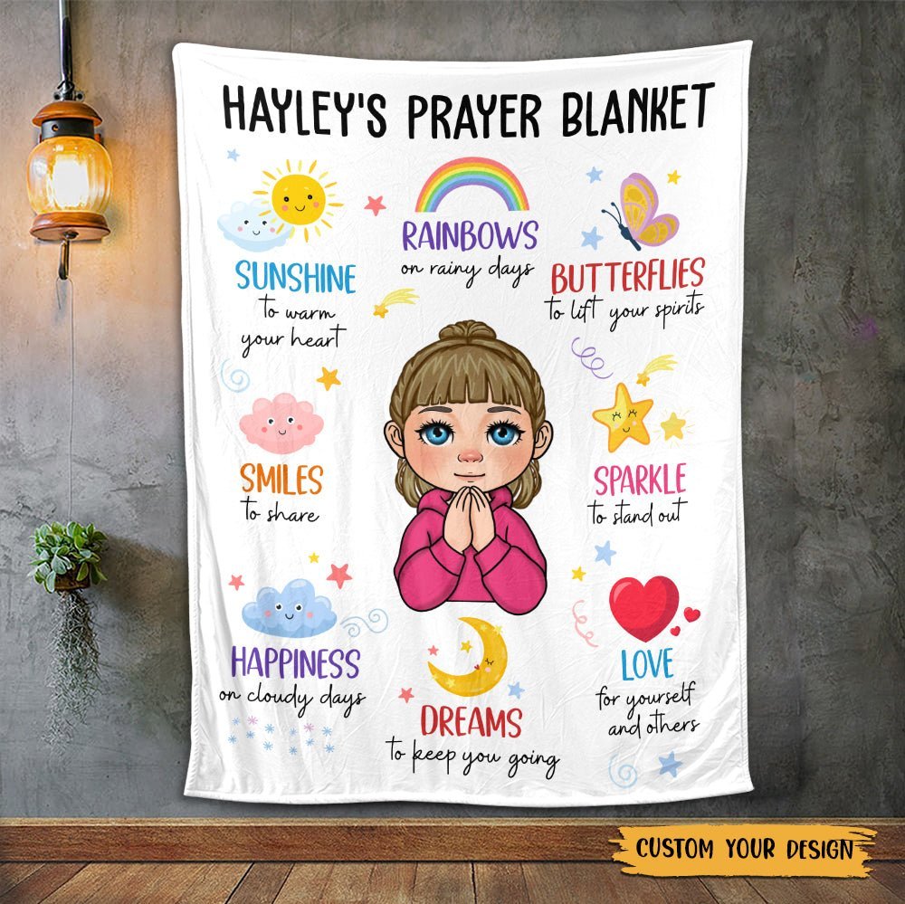 Prayer Blanket (For Kid) - Personalized Blanket - Meaningful Gift For Christmas, For Birthday - Giftago