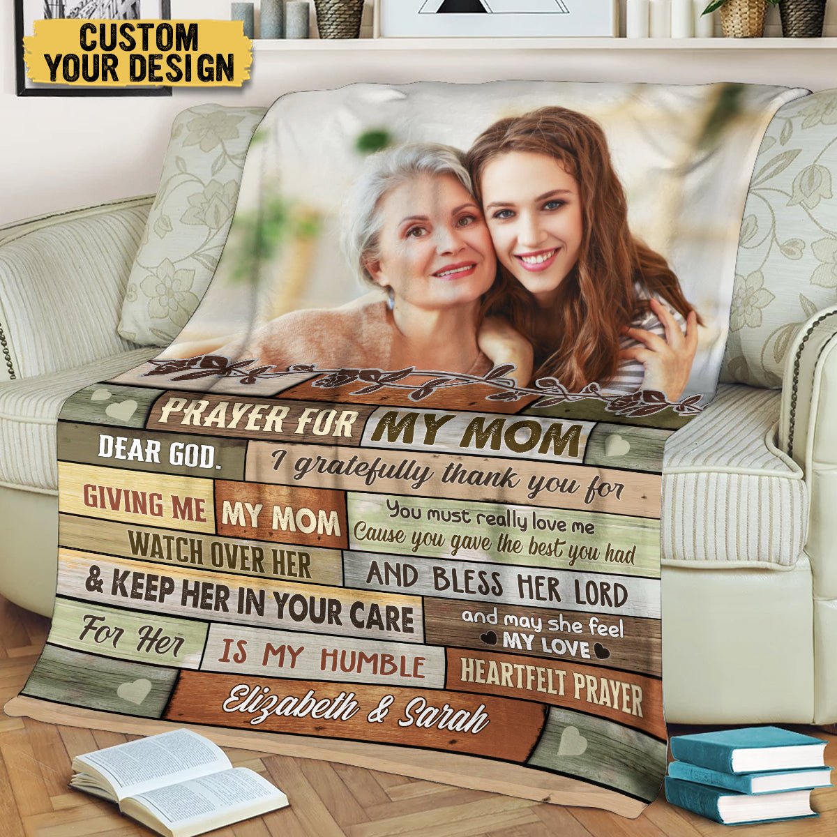 Prayer For My Mom - Personalized Blanket - Meaningful Gift For Birthday - Giftago