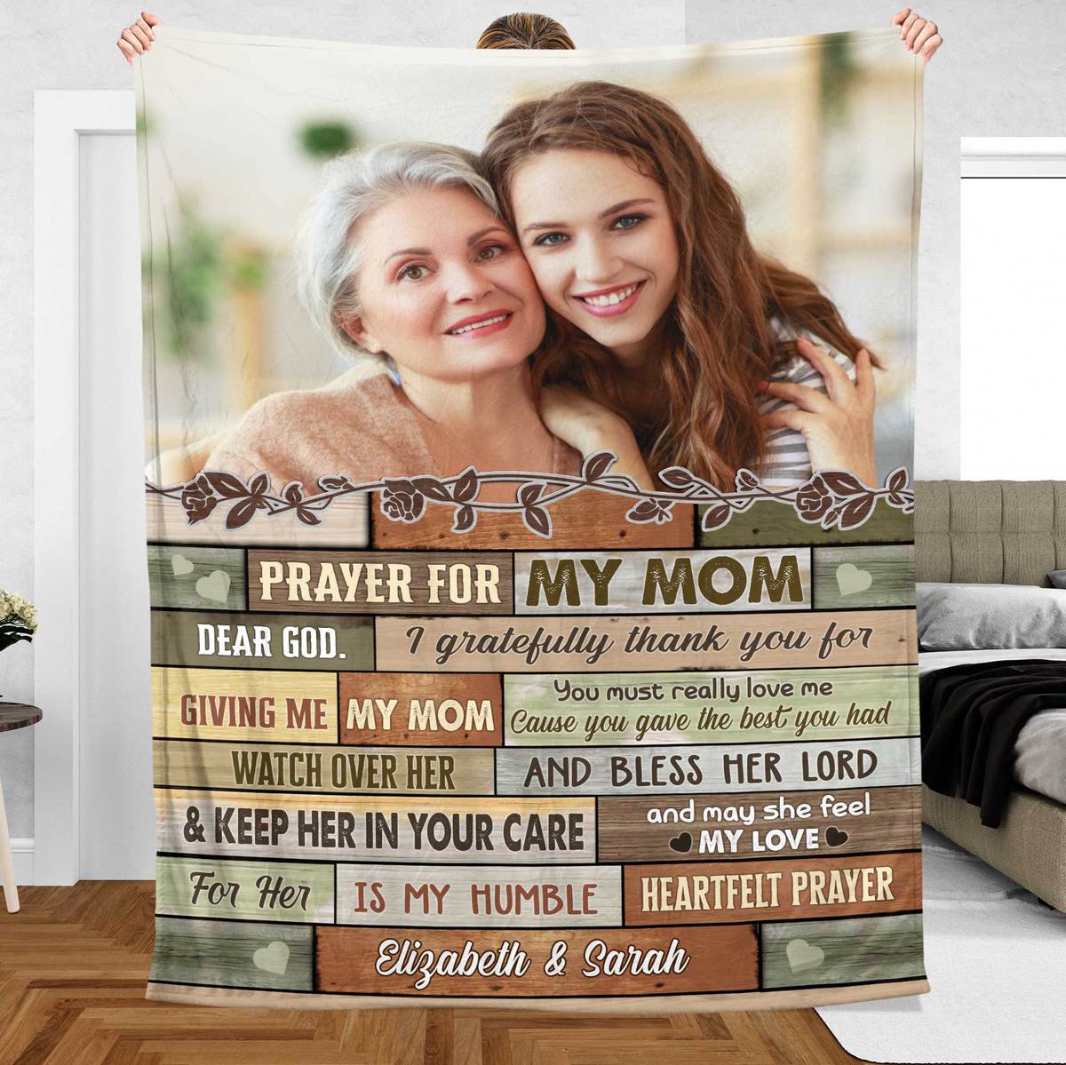 Prayer For My Mom - Personalized Blanket - Meaningful Gift For Birthday - Giftago