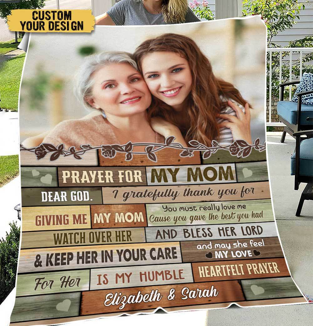 Prayer For My Mom - Personalized Blanket - Meaningful Gift For Birthday - Giftago