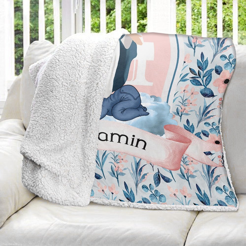 Protected By Mary Baby Blanket - Personalized Blanket - Giftago