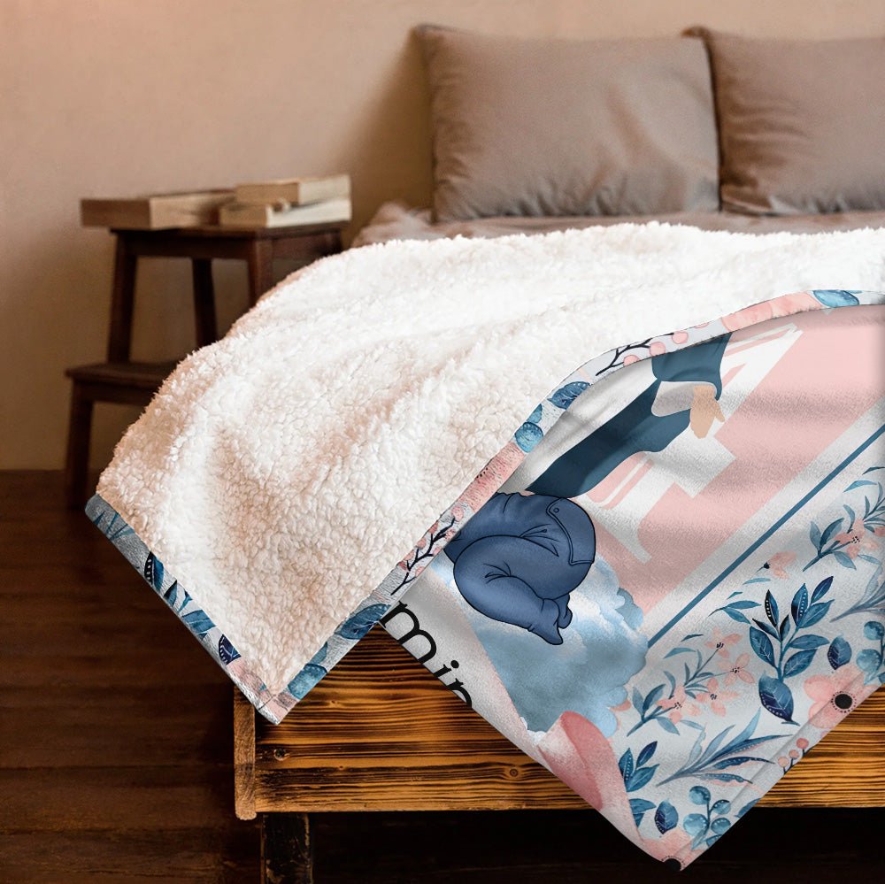 Protected By Mary Baby Blanket - Personalized Blanket - Giftago