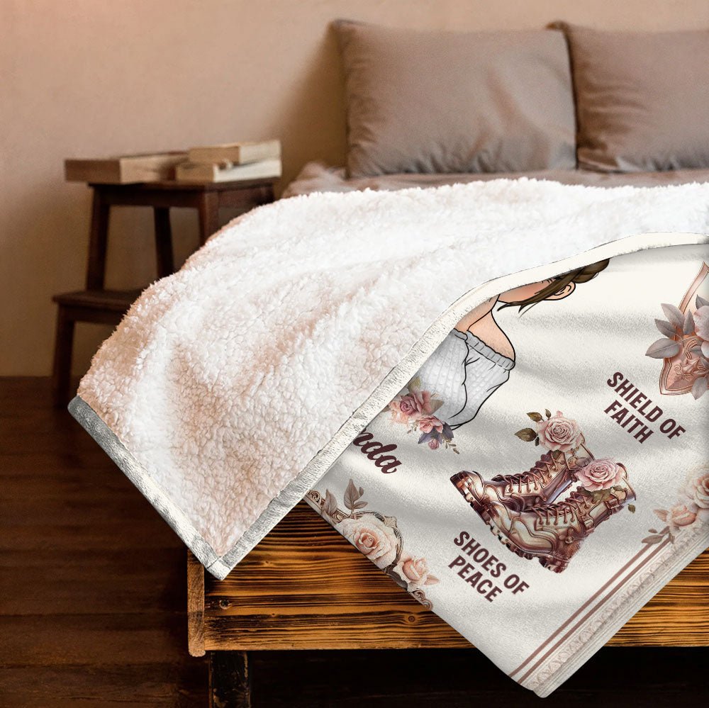 Put On the Full Armor Of God Blanket - Personalized Blanket