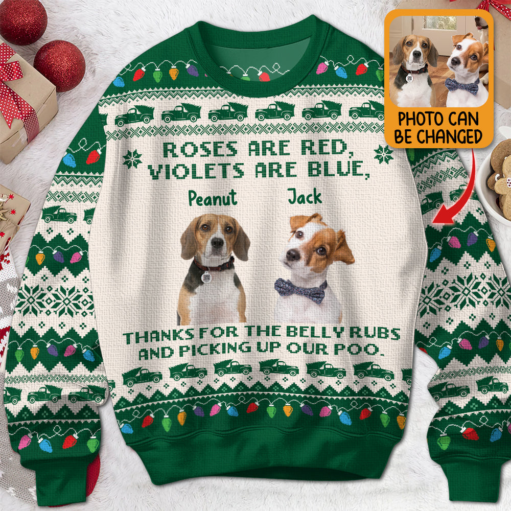 Roses are Red Violets Are Blue - Personalized Ugly Sweater