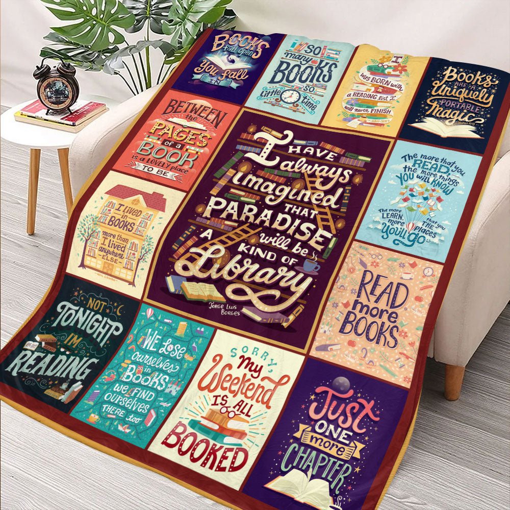 Reading Collage Blanket