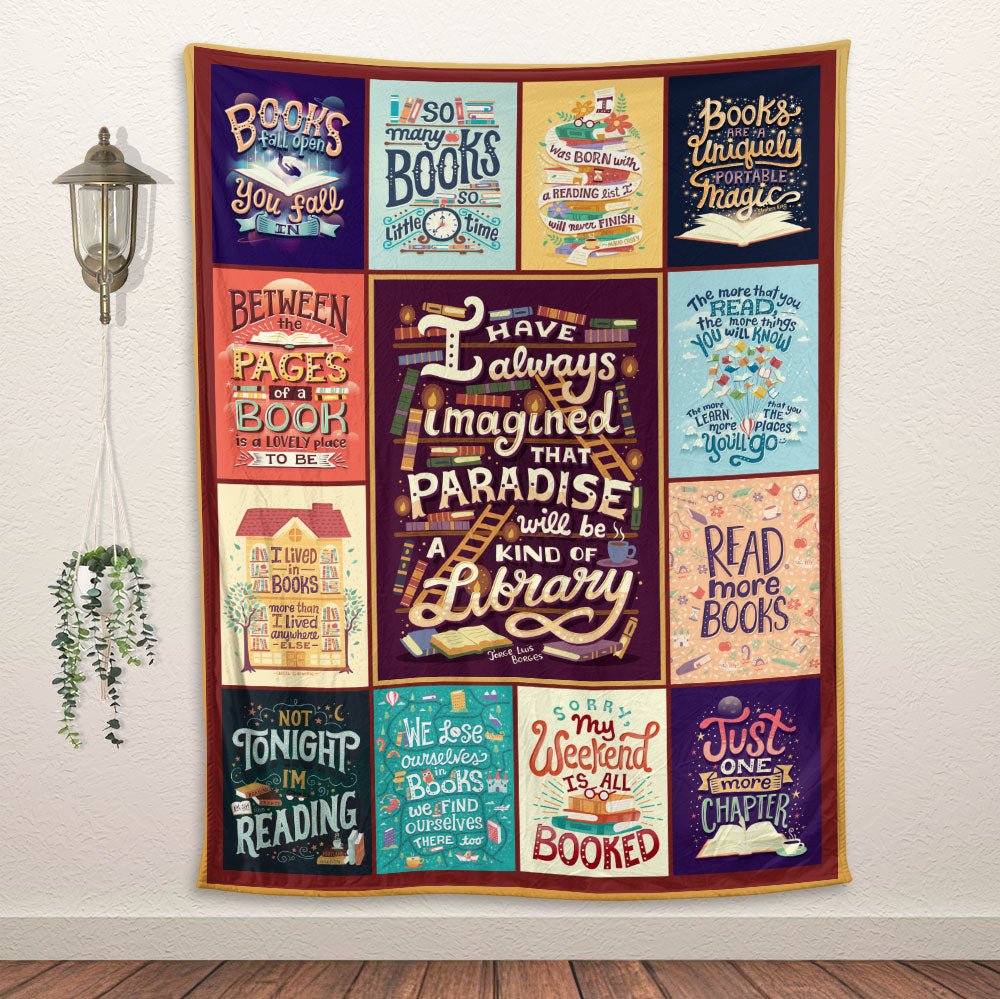 Reading Collage Blanket