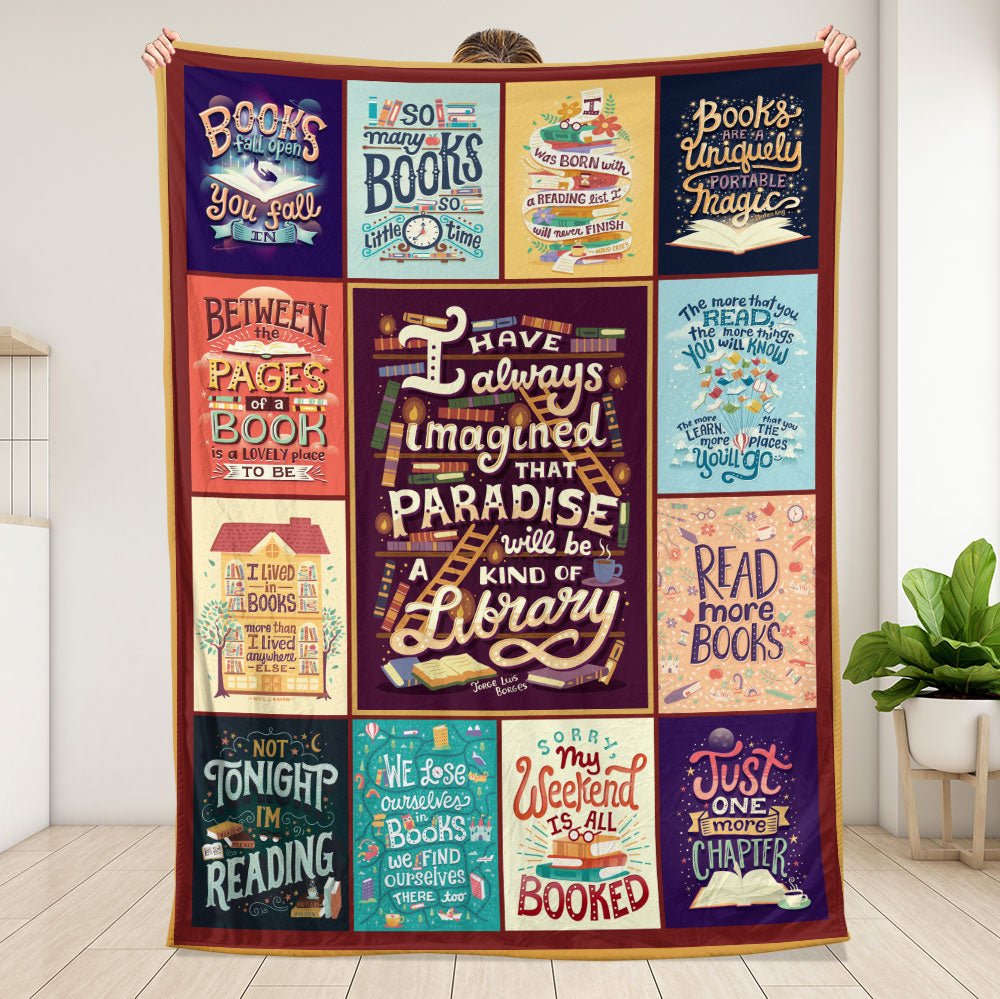 Reading Collage Blanket