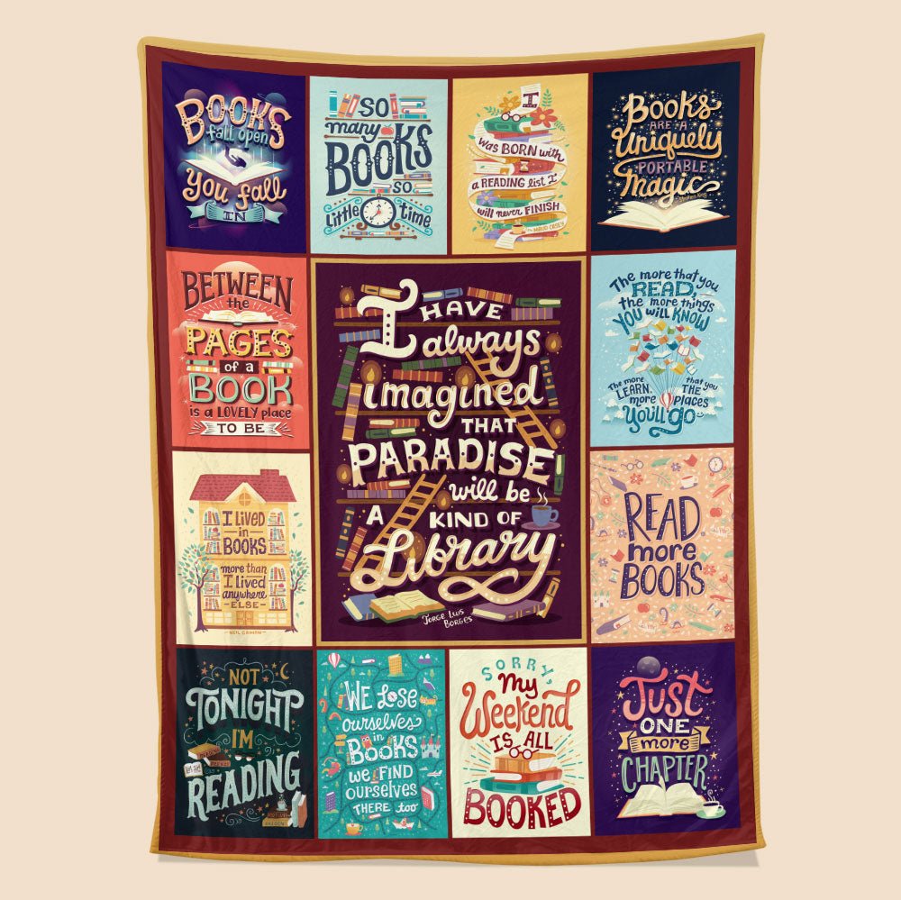 Reading Collage Blanket