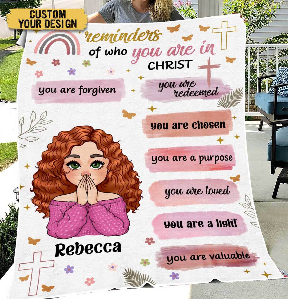 Reminders Of Who You Are - Personalized Blanket - Meaningful Gift For Christmas, For Birthday - Giftago
