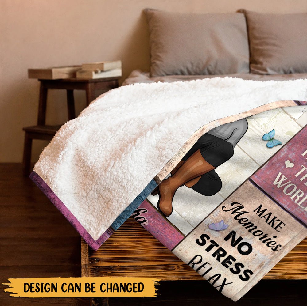 Retirement Rules No Clock - Personalized Blanket - Giftago