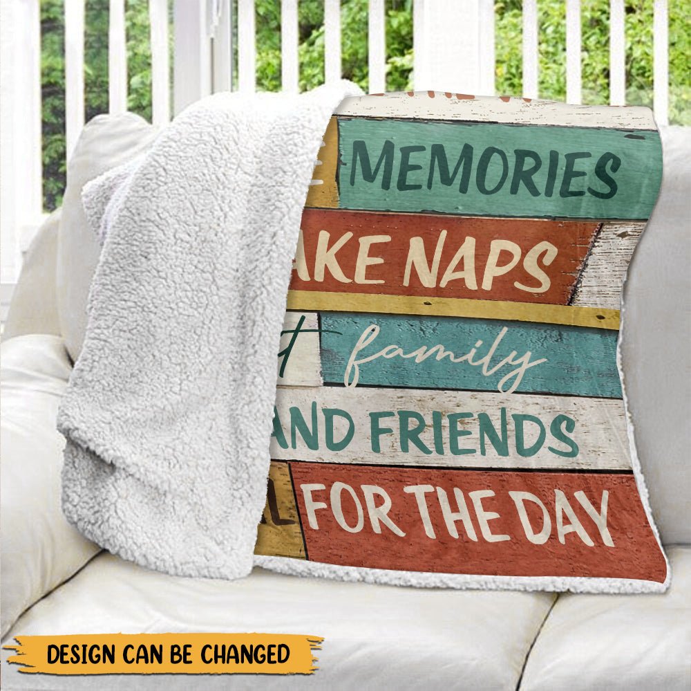 Retirement Rules Vintage - Personalized Blanket - Giftago