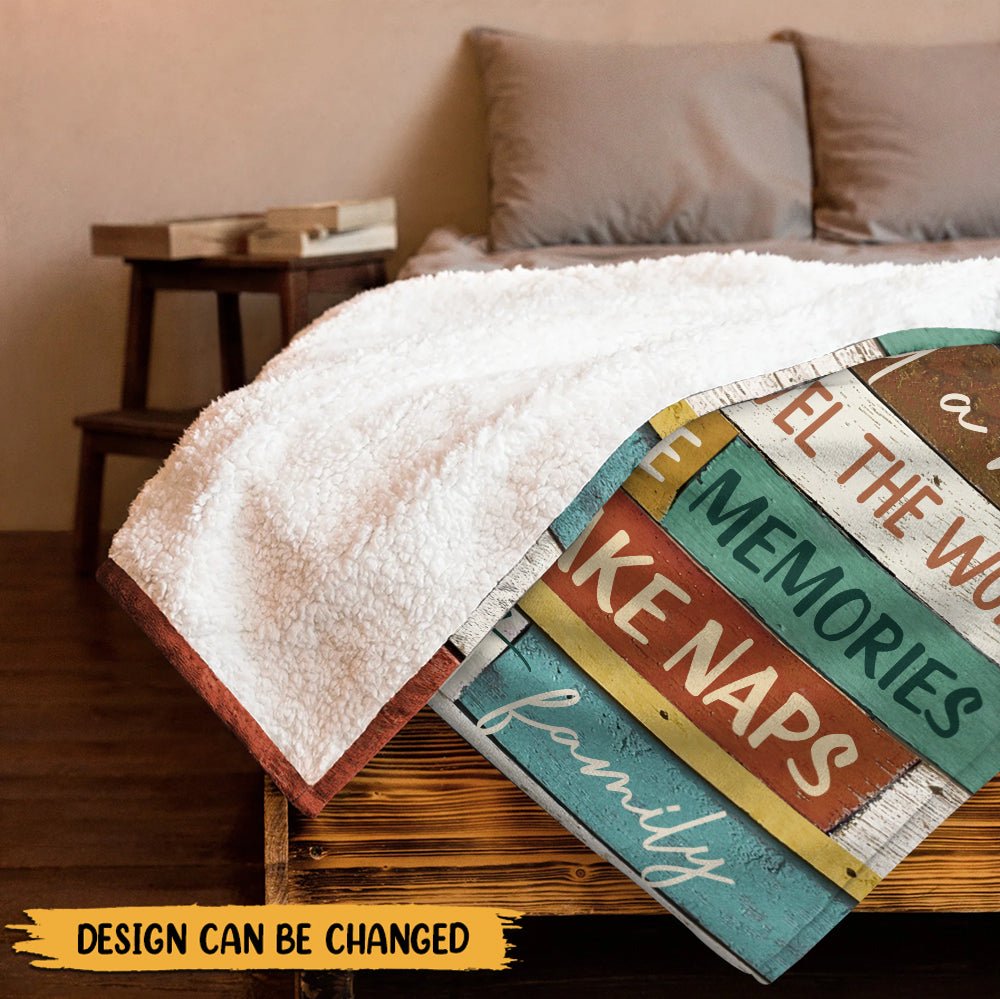 Retirement Rules Vintage - Personalized Blanket - Giftago