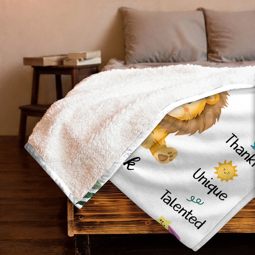 Safari Animals I Am Blanket - Personalized Blanket