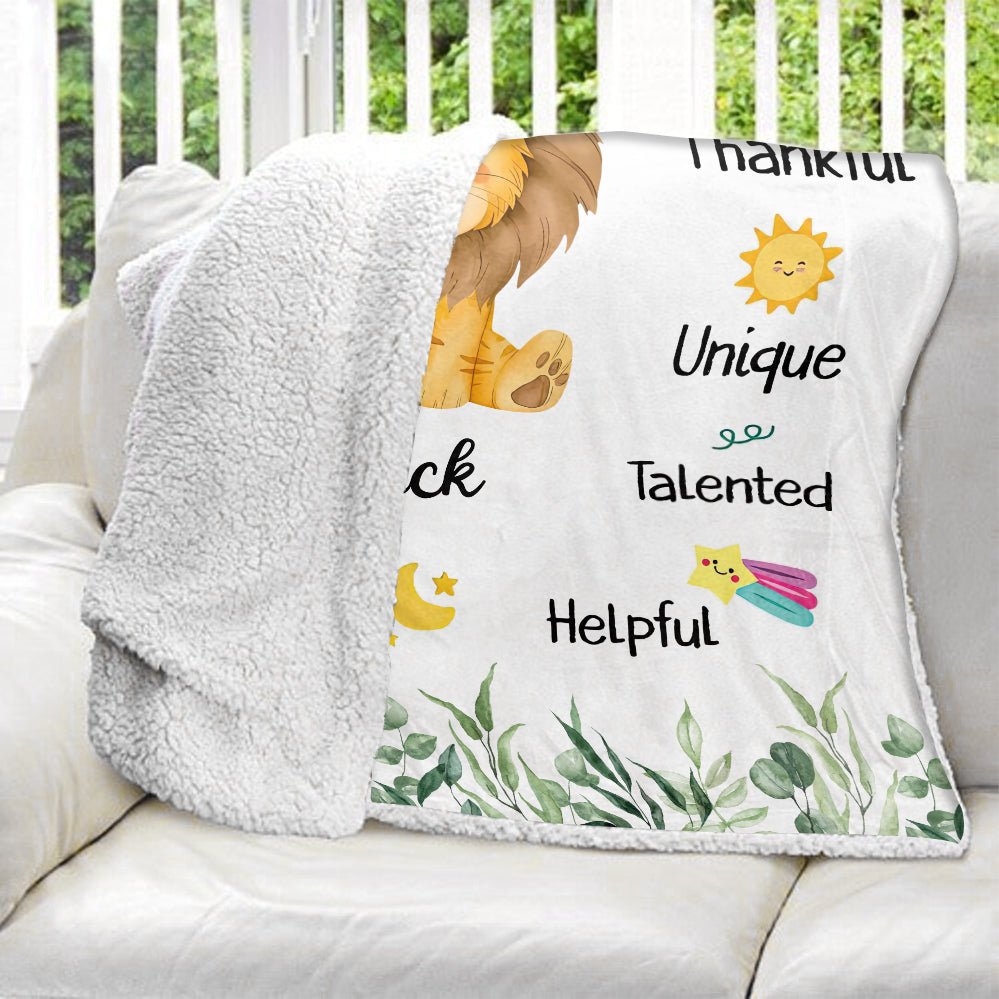 Safari Animals I Am Blanket - Personalized Blanket