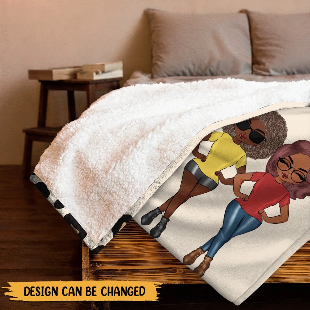 Sistas Black Girl - Personalized Blanket - Giftago