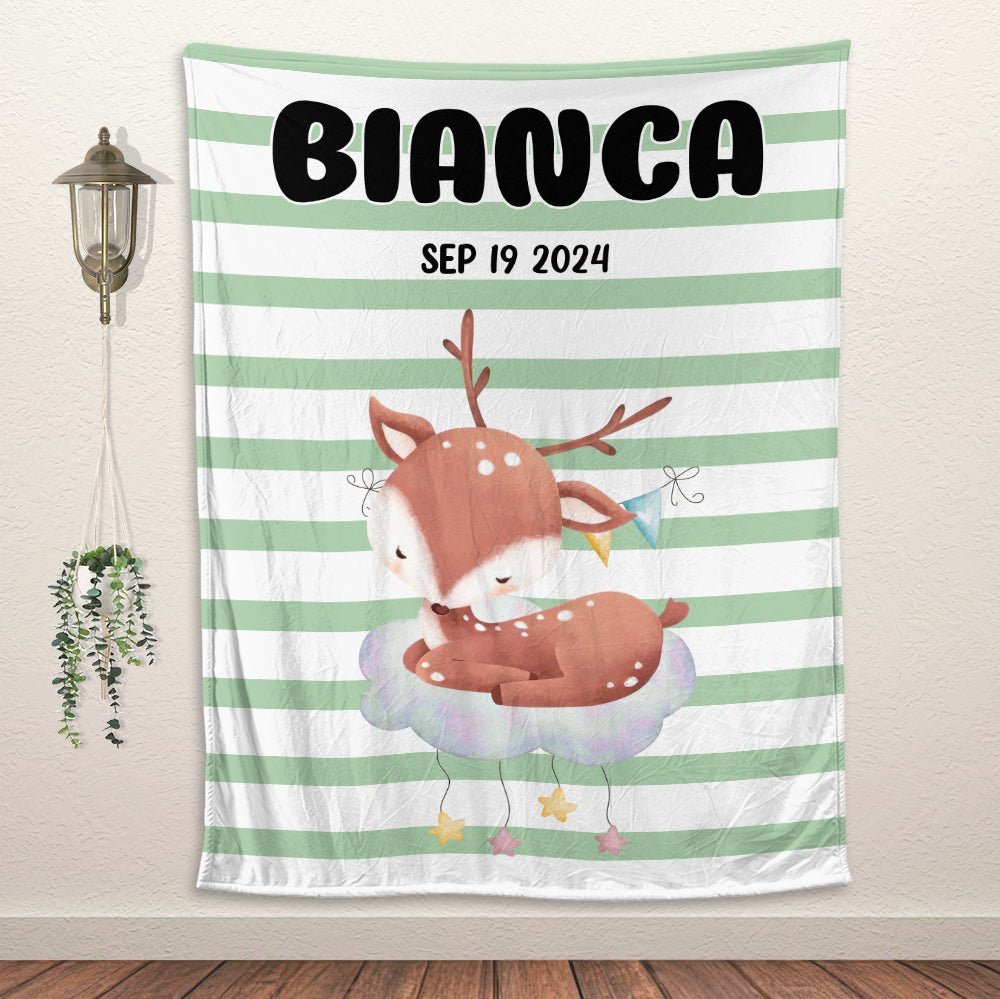 Sleepy Animal Blanket - Personalized Blanket - Giftago