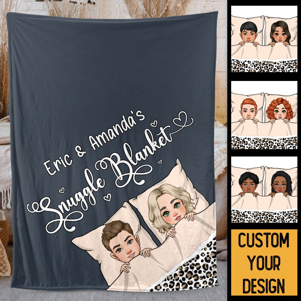 Snuggle Blanket - Personalized Blanket - Meaningful Gift For Valentine, For Couple - Giftago