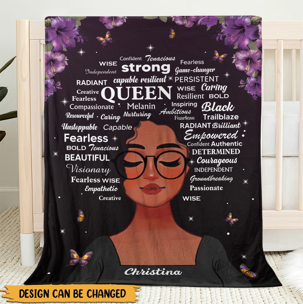 Strong Queen - Personalized Blanket - Best Gift For Mother, For Grandma - Giftago