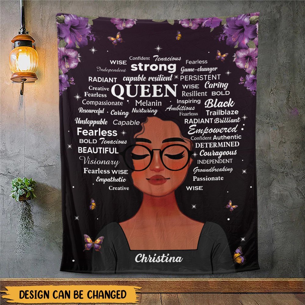 Strong Queen - Personalized Blanket - Best Gift For Mother, For Grandma - Giftago